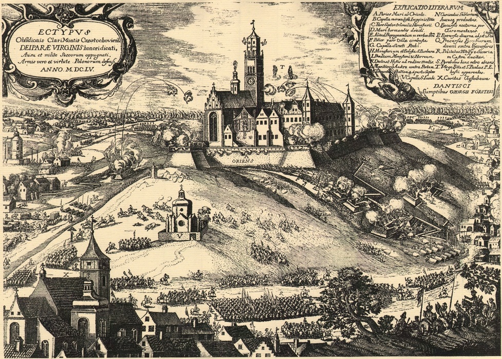 Oblenie Jasnej Góry w Czstochowie przez Szwedów. 1655 r.
