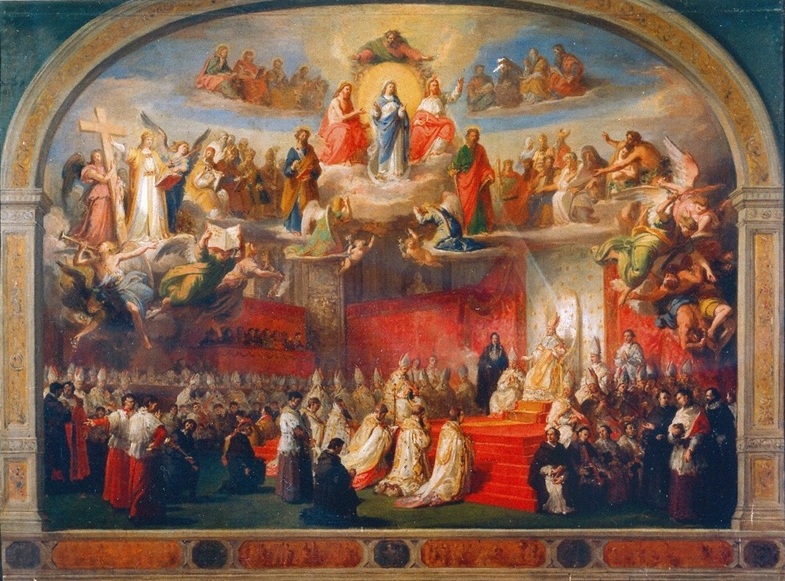 Pius Papa IX definit dogma Immaculatae Conceptionis Beatissimae Virginis Mariae, 8. XII. 1854.