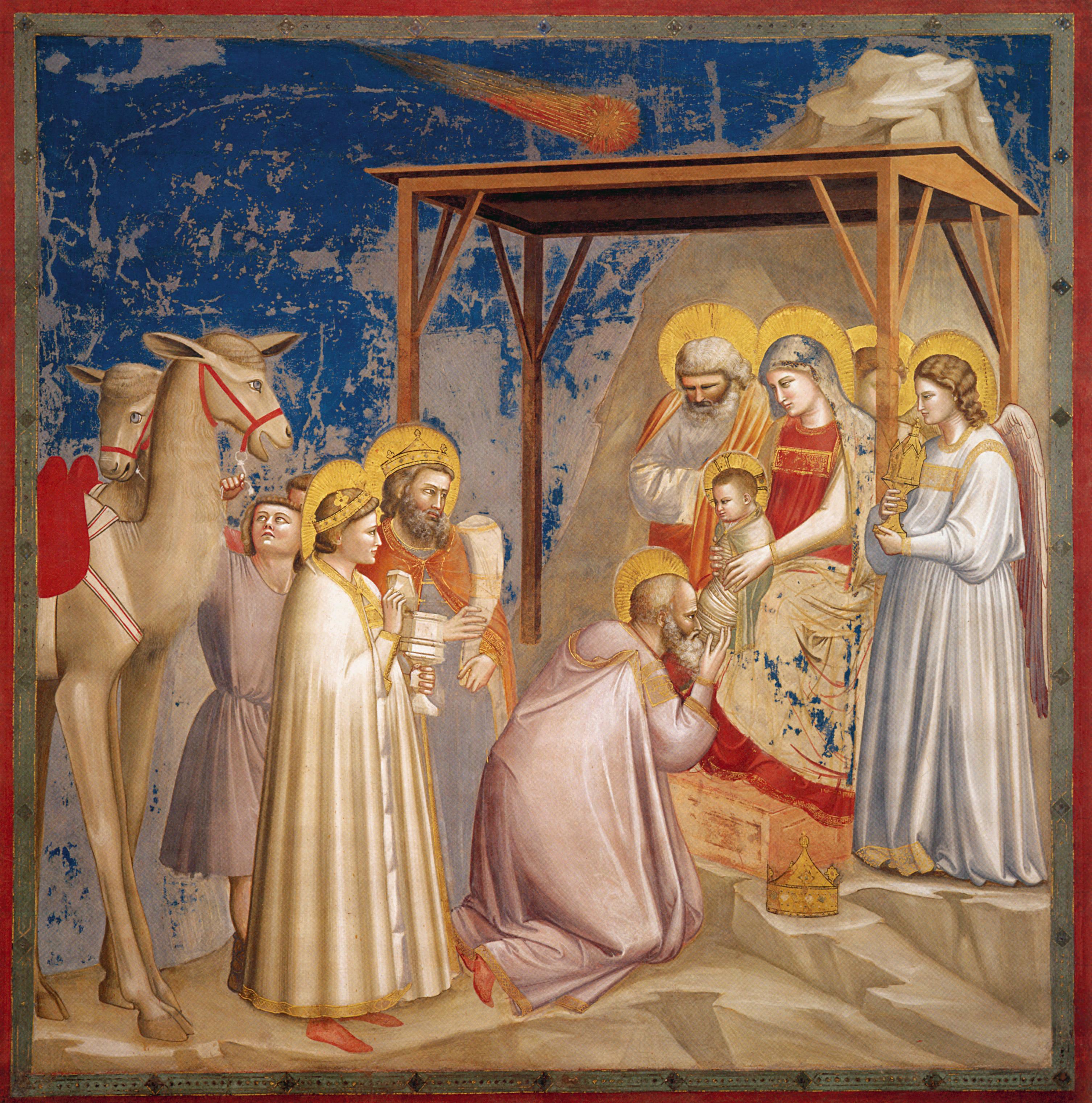 Pokon Trzech Króli. Giotto.