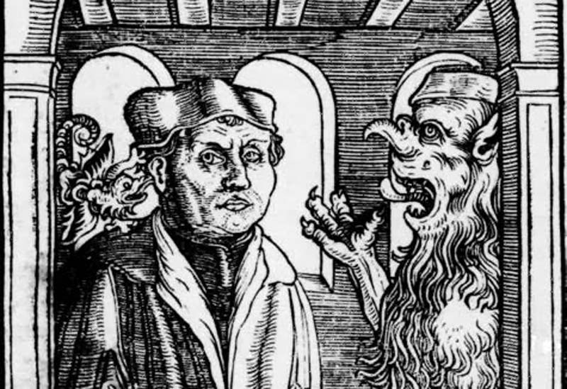 Heresiarcha Martinus Lutherus et sathanas