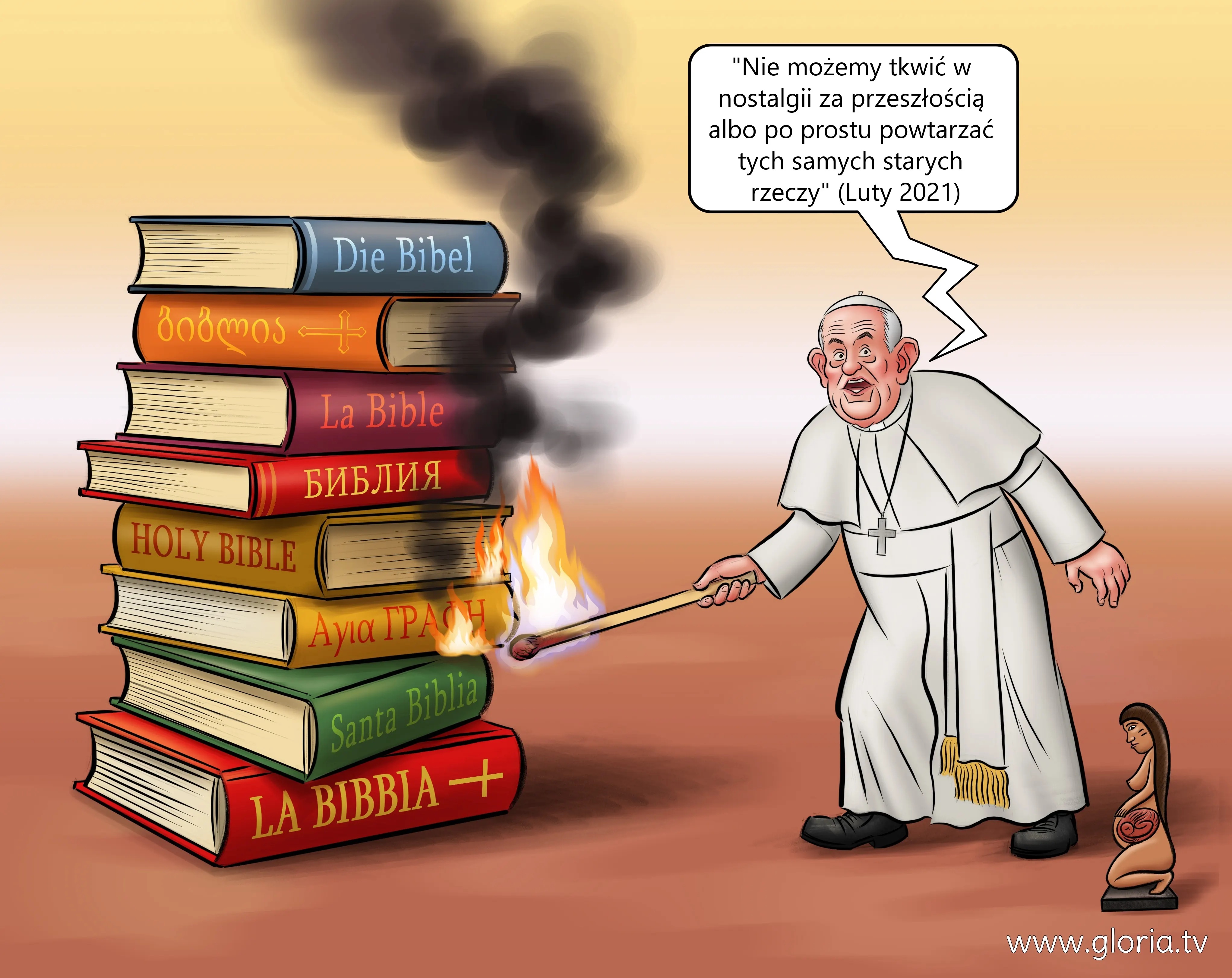 Apostata pseudopapie Franciszek-Bergoglio o nostalgii za przeszoci