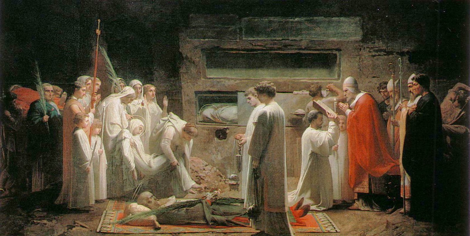 Mczennicy w katakumbach. Jules Eugene Lenepveu, 1855 r.