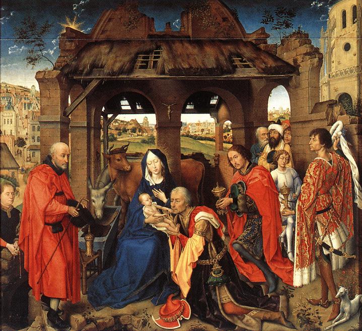Pokon Trzech Króli. Rogier van der Weyden.