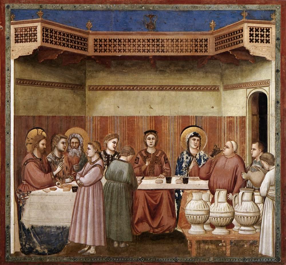 Wesele w Kanie Galilejskiej. Giotto.