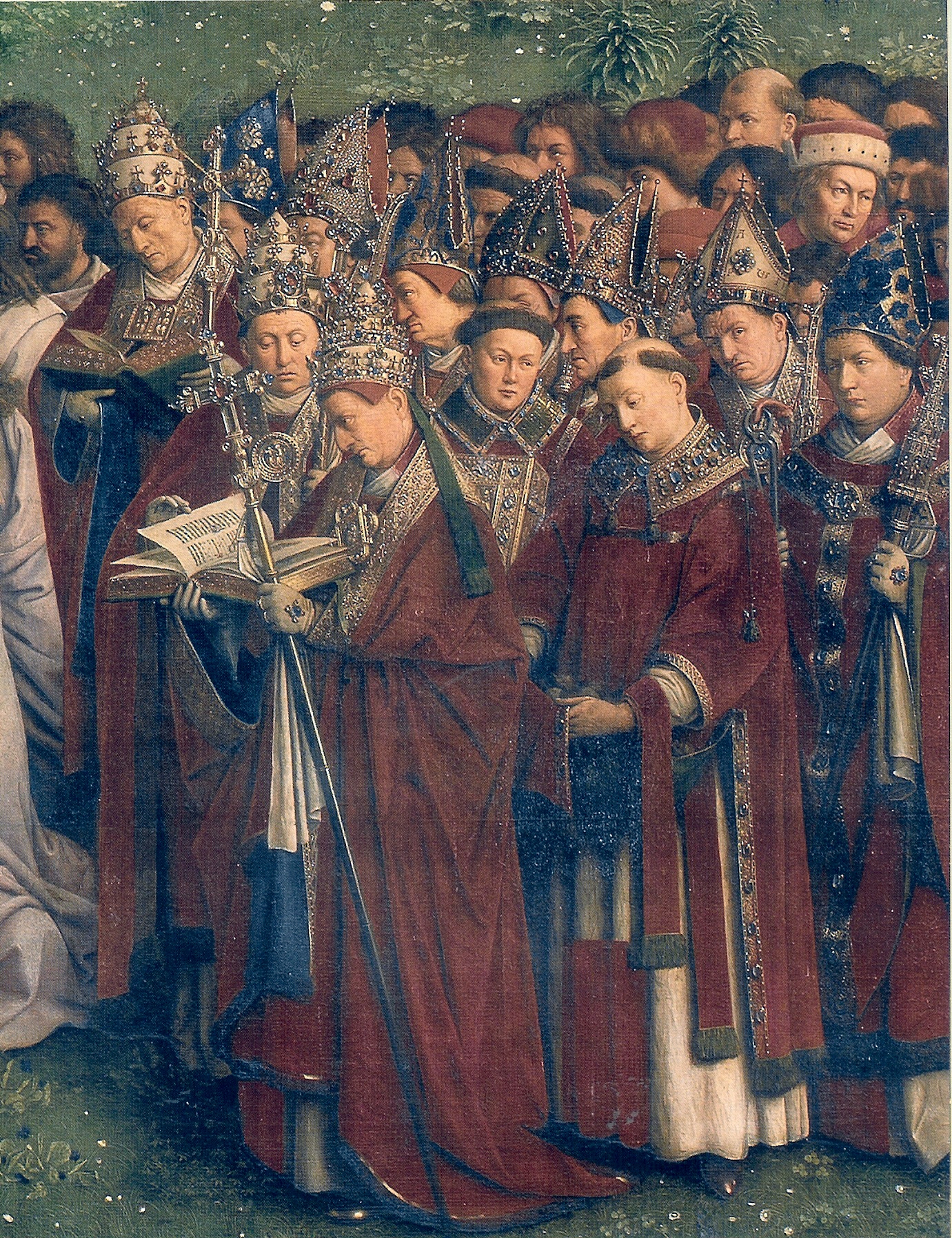 Papieże i biskupi (Jan van Eyck, Ołtarz Gandawski, 1432)