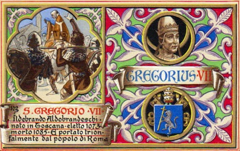 w. Grzegorz VII, Papie. Herb papieski.