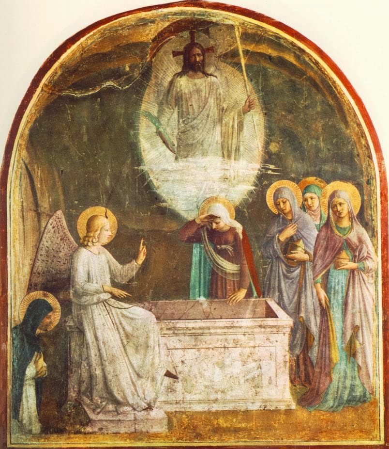 Zmartwychwstanie Chrystusa i wite Niewiasty u grobu. Fra Angelico.