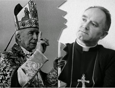 Arcybiskup Marcel Lefebvre i biskup Bernard Fellay