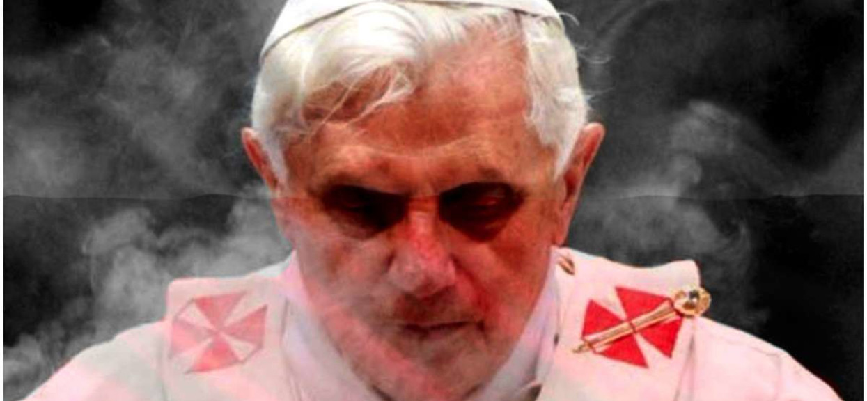 Antypapież Benedykt XVI (modernista Joseph Ratzinger).