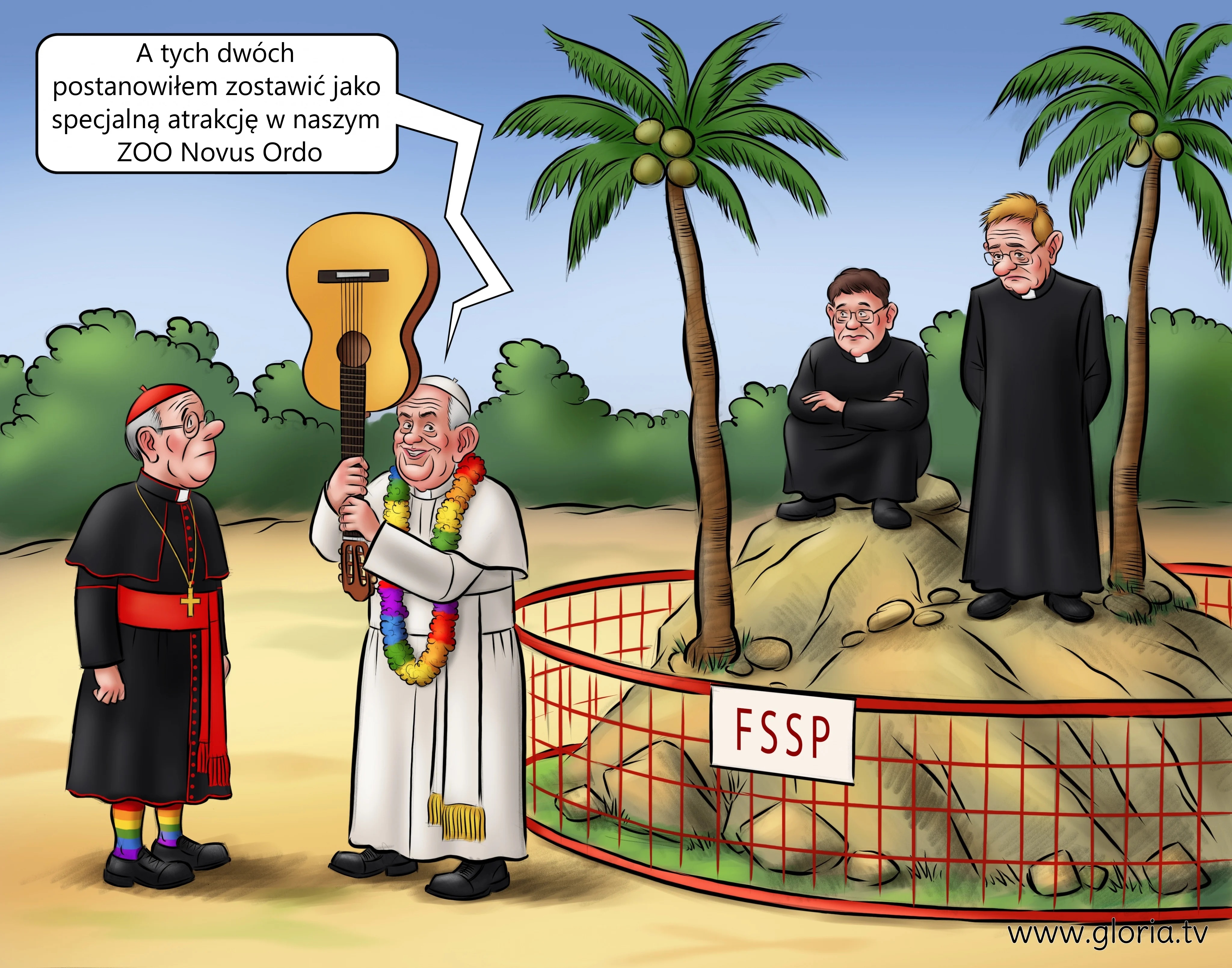 Apostata pseudopapież Franciszek-Bergoglio i FSSP