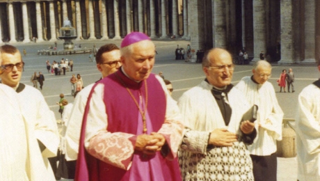 Arcybiskup Marcel Lefebvre. Rzym.