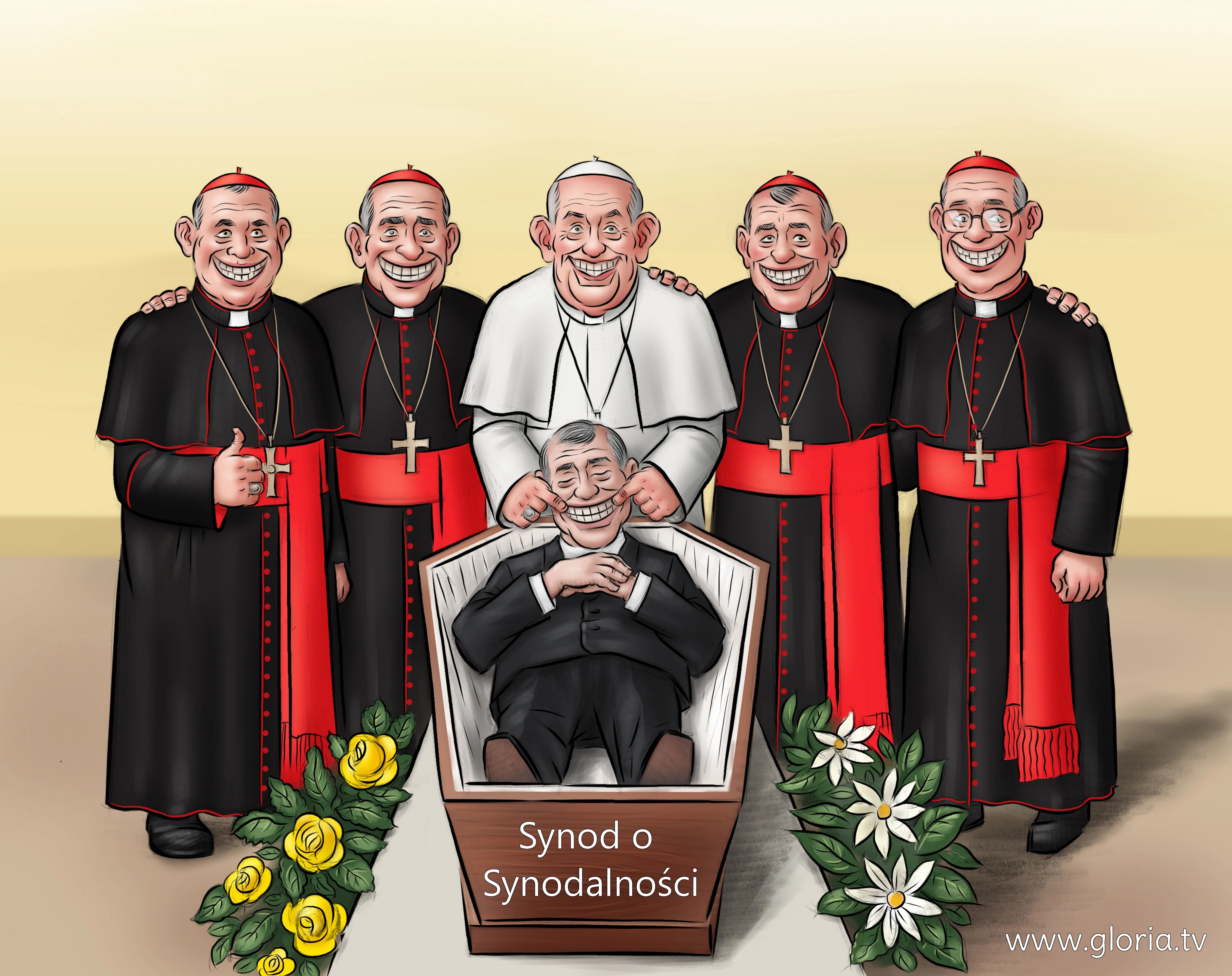 Pseudopapież Franciszek-Bergoglio i synod o synodalności