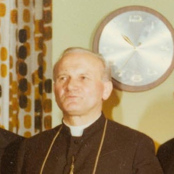"Kardyna" Karol Wojtya na "Kongresie Eucharystycznym" w Filadelfii, 1976 r.