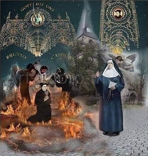 Herezjarcha Marcin Luter w piekle według wizji siostry Marii Serafiny Micheli z 1883 r.