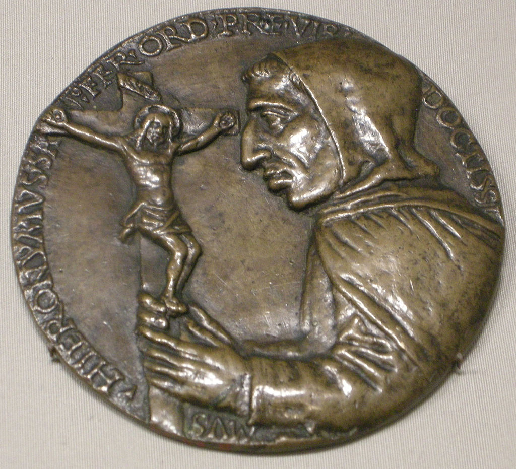 Medalion z Girolamo Savonarolą, ok. 1492-1494 r.