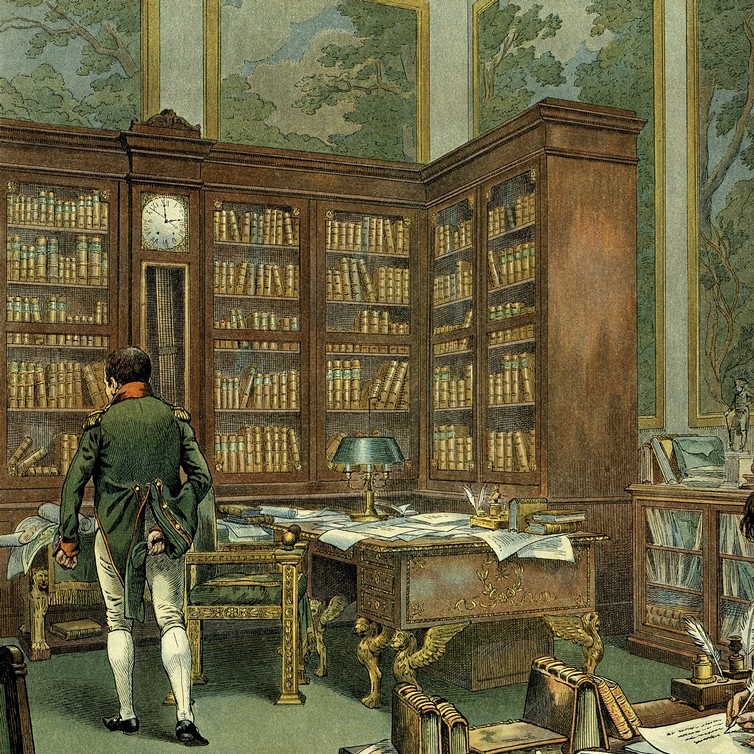 Napoleon Bonaparte w swoim gabinecie w Tuileries