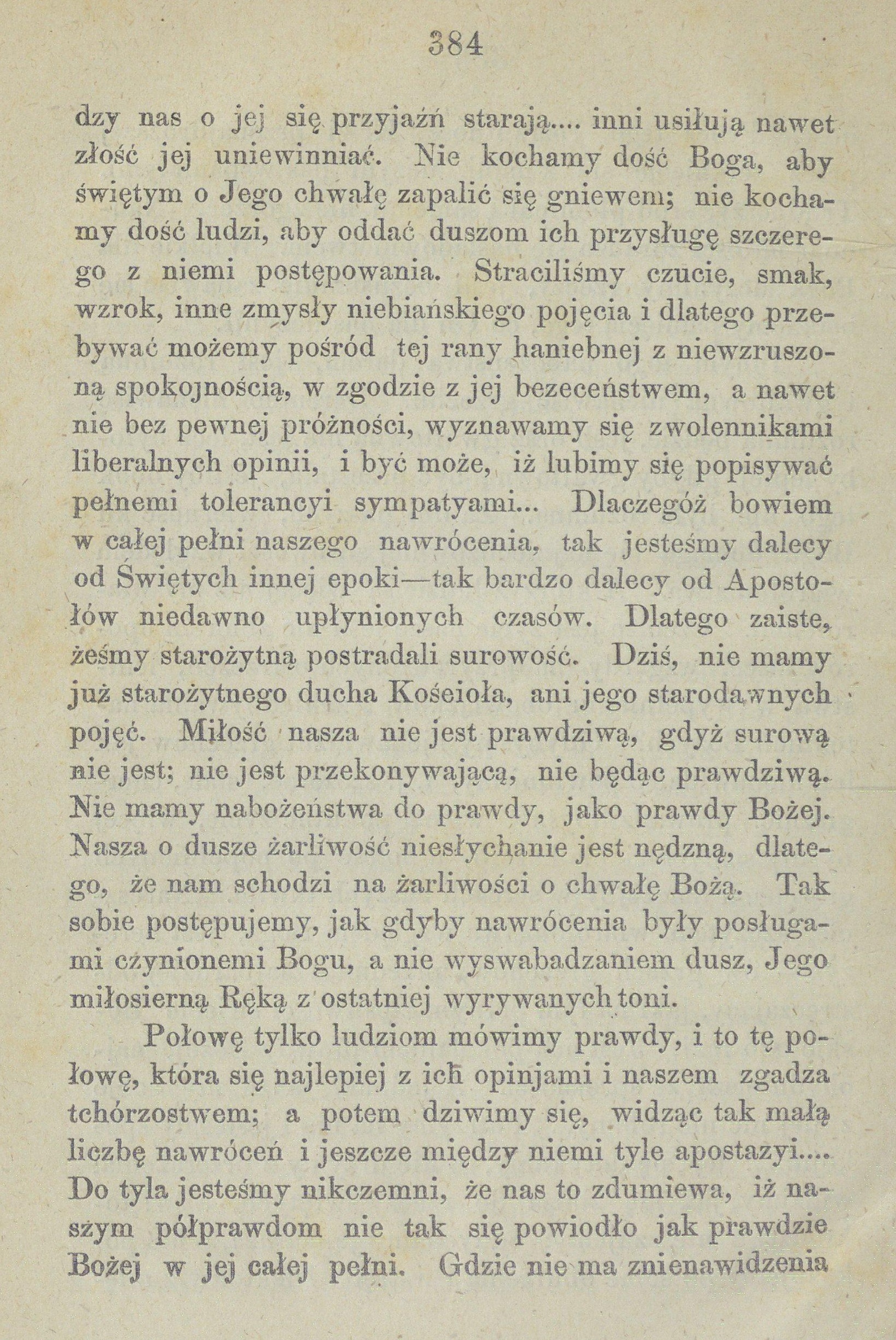 Krew Przenajdrosza czyli cena zbawienia naszego, przez F. W. Faber’a, Doktora Teologii, Kapana Oratorium -go Filipa Nereusza. Warszawa. W Drukarni Instytutu Guchoniemych i Ociemniaych. 1874, s. 384.