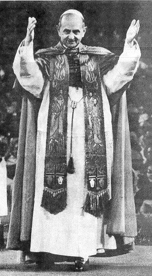 Pawe VI z ydowskim efodem ydowskich arcykapanów