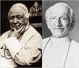 Papie Pius IX i Papie Leon XIII