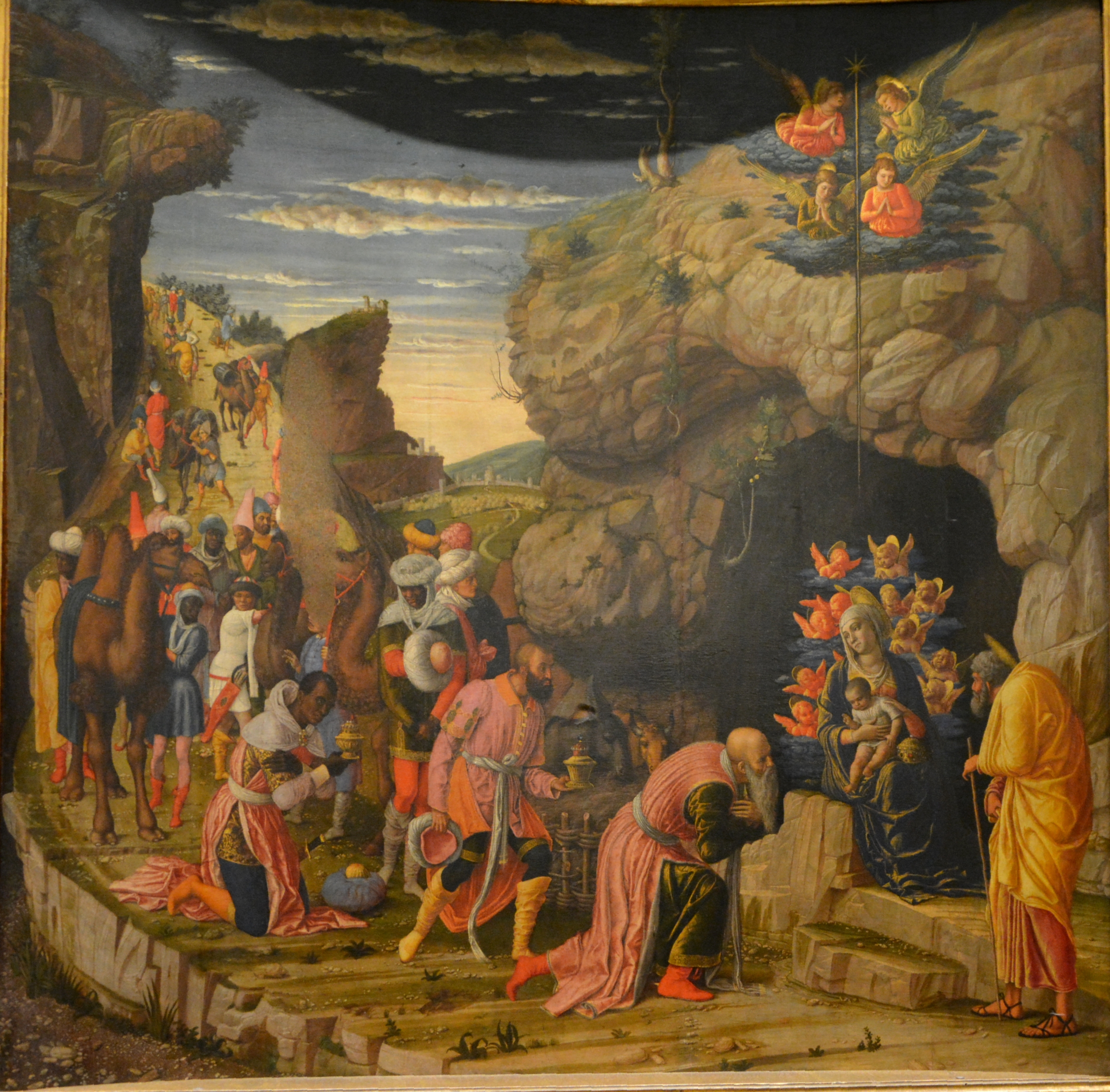 Pokłon Trzech Kroli. Andrea Mantegna, 1466 r.
