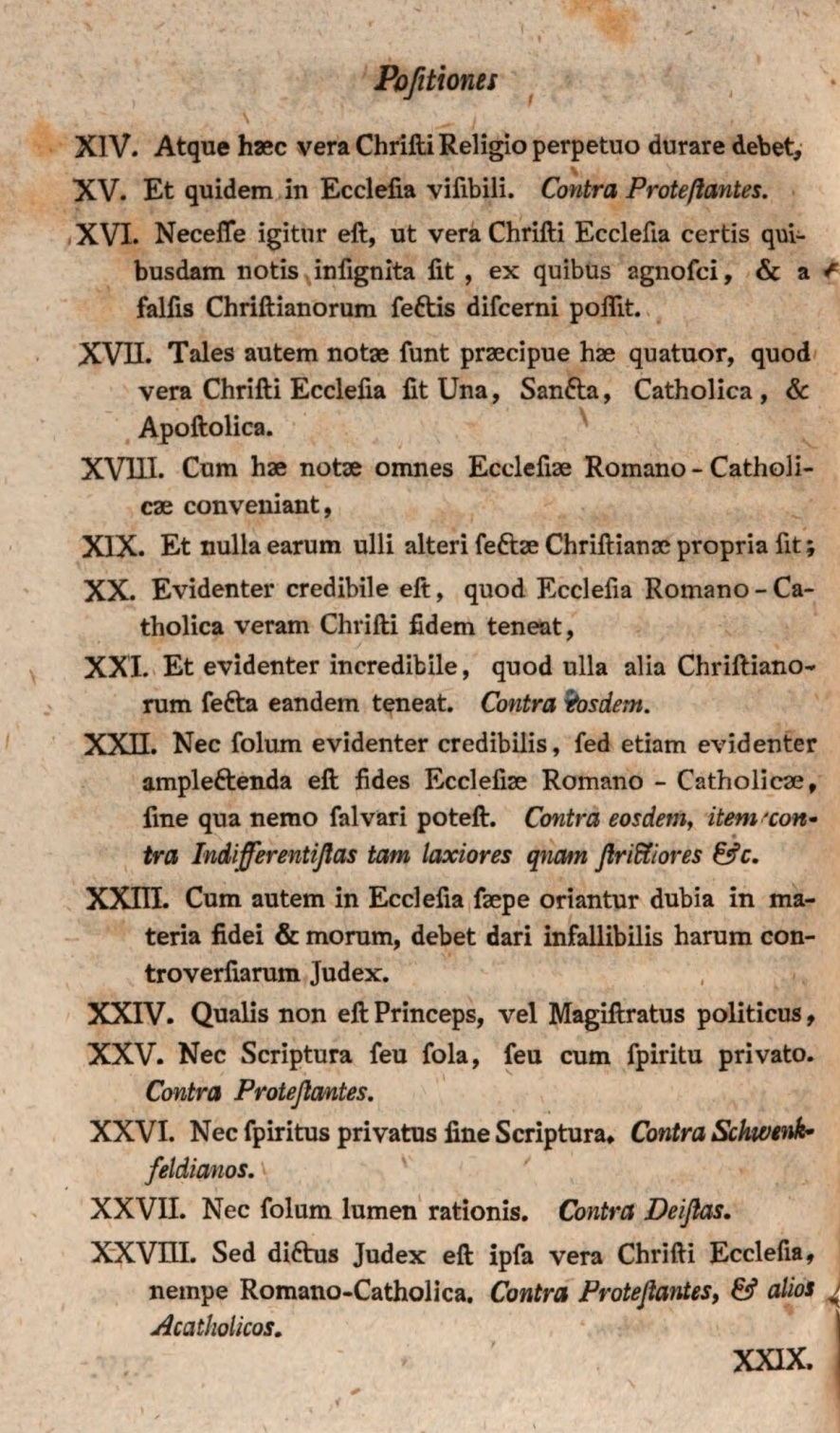 Positiones ex universa Theologia dogmatico-scholastica selectae.