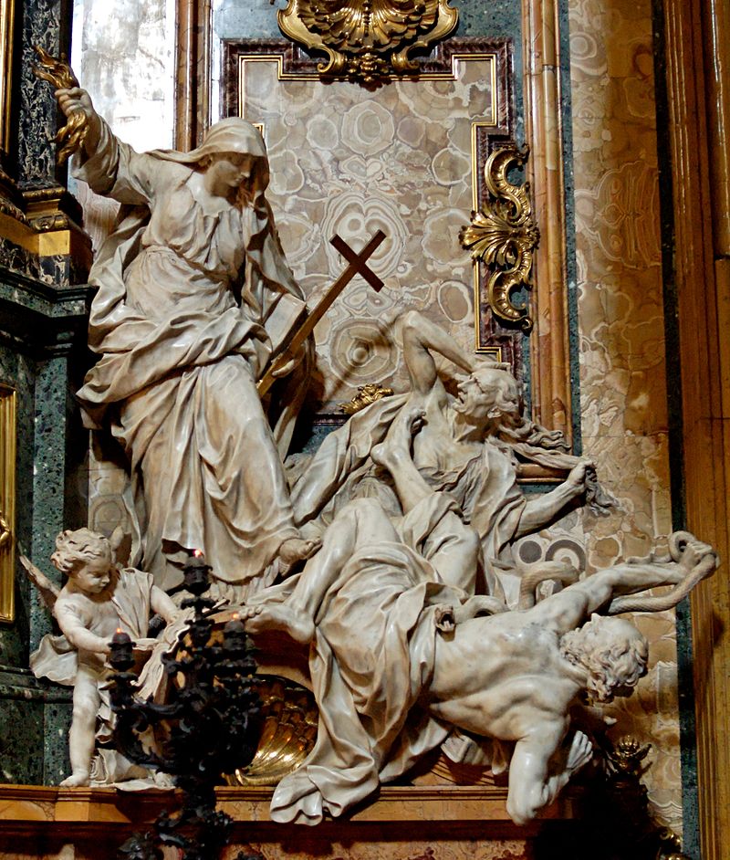 Religia obala herezje; kościół Il Gesu, Rzym.