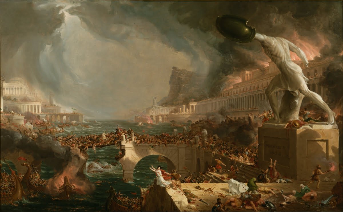 Rozpad Imperium Rzymskiego. Thomas Cole. 1836 r.