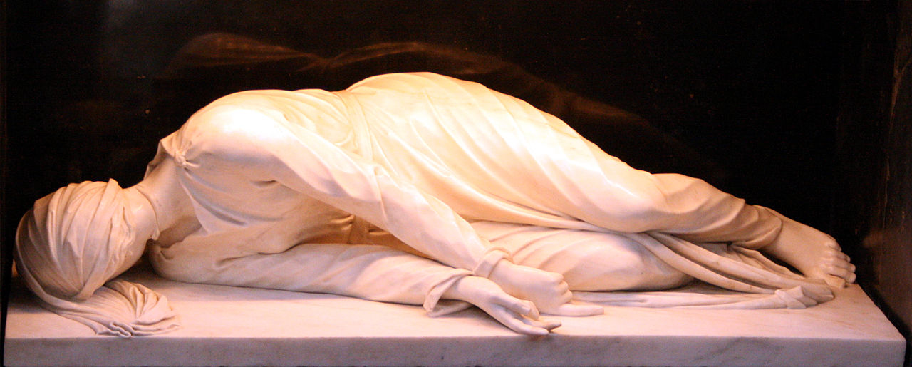 Św. Cecylia, posąg, bazylika św. Cecylii w Rzymie