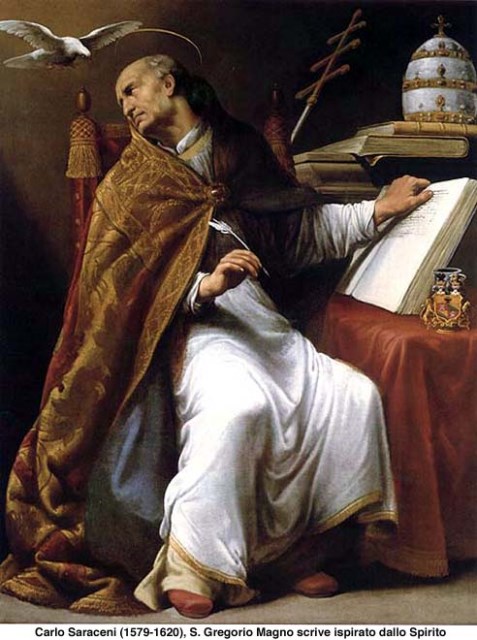 Św. Grzegorz Wielki. Carlo Saraceni.