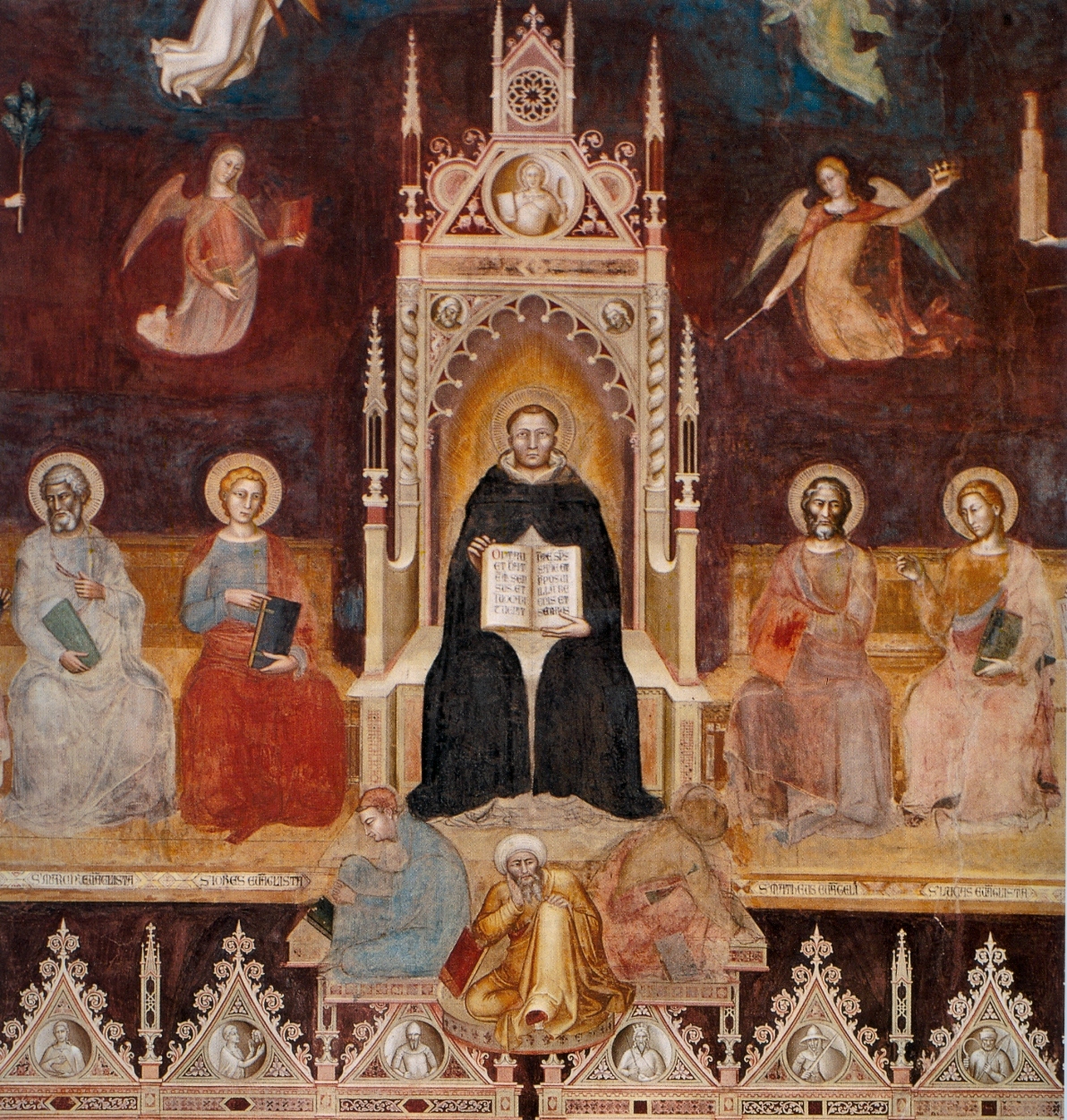 Św. Tomasz z Akwinu. (Andrea di Bonaiuto, 1366 r.)