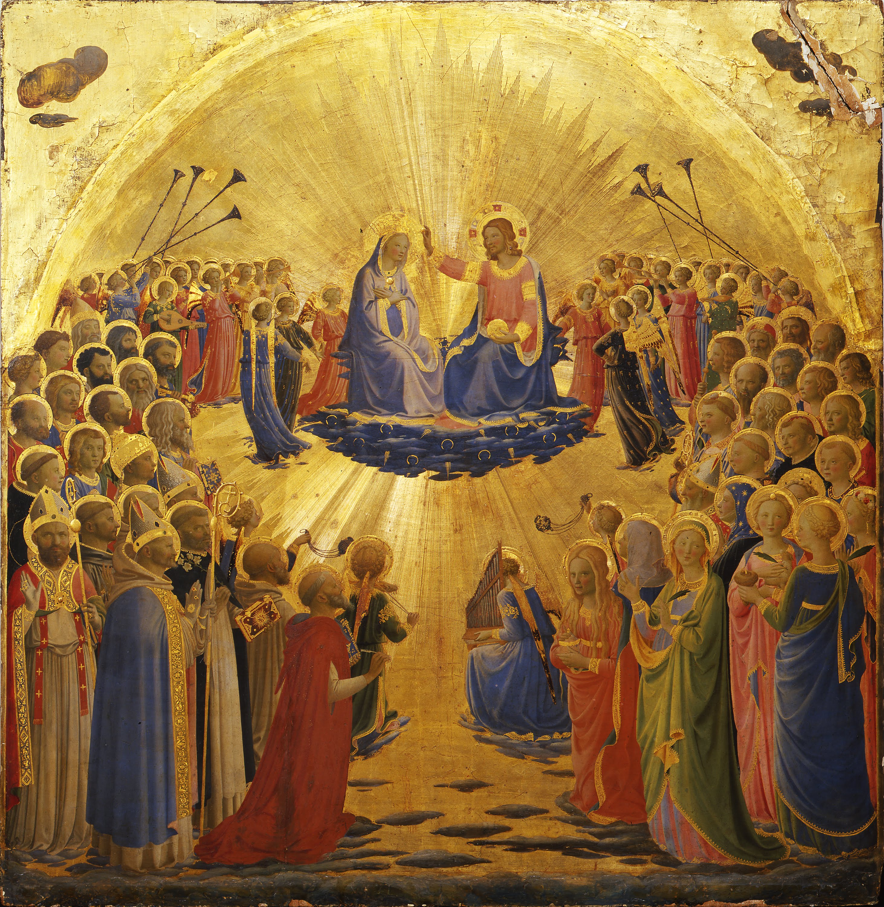 Ukoronowanie Najświętszej Maryi Panny. Fra Angelico.