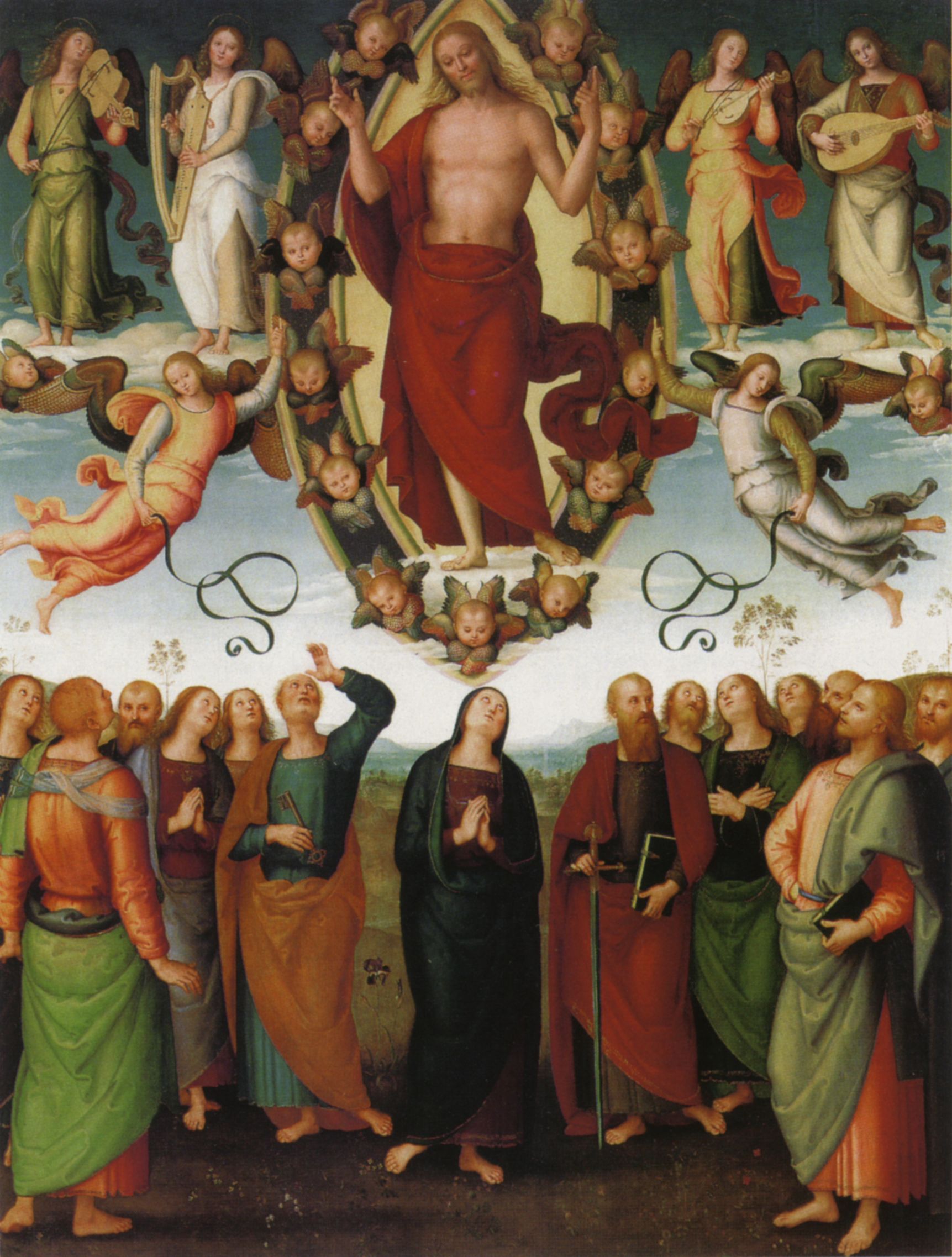 Wniebowstąpienie Pana Jezusa. Pietro Perugino.