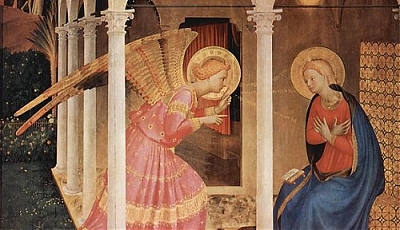 Zwiastowanie Najwitszej Maryi Pannie. Fra Angelico.