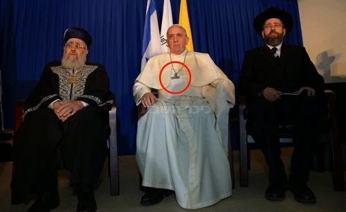 Pseudo "papież" Franciszek Jorge Bergoglio z żydami